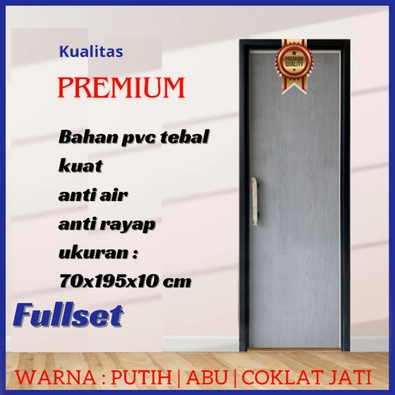 Pintu WC Kamar Mandi Plastik PVC Estetik Premium