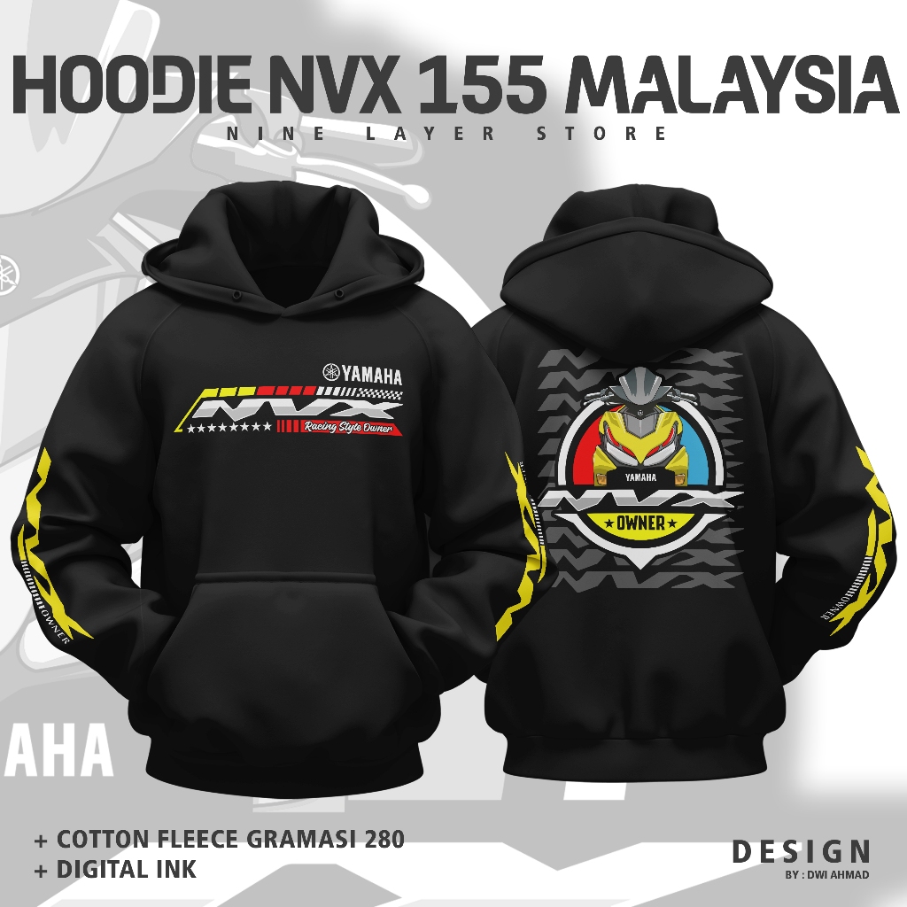 Hoodie Yamaha NVX 155 Malaysia April 2024