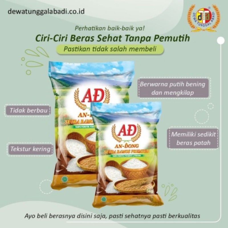 

Beras Andong 5kg premium HD management Bekasi Timur