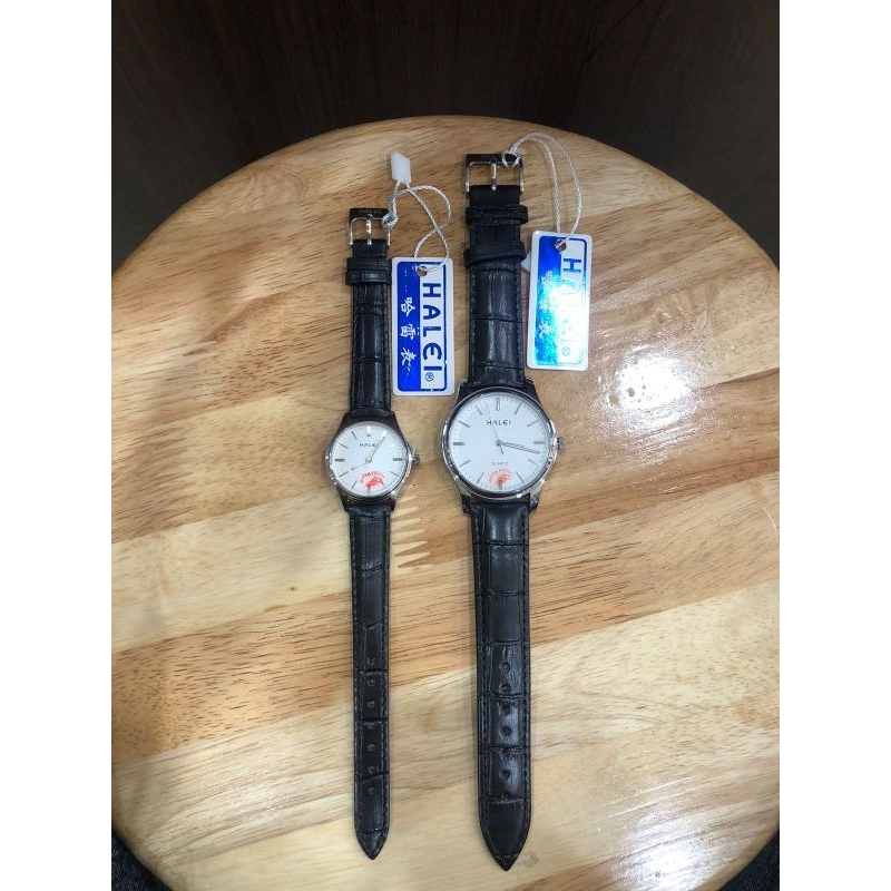 Jam Tangan Couple Halei Strap Kulit Original