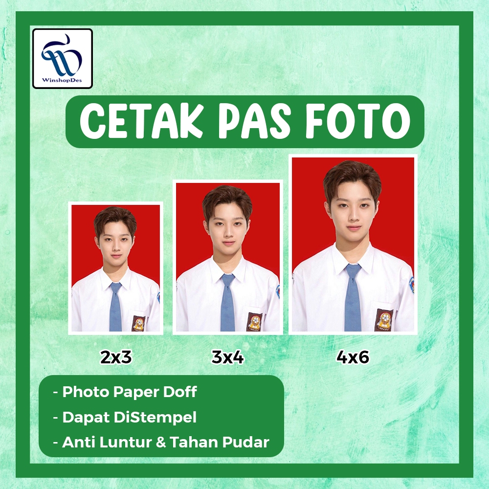 Paket Cetak Pas Foto Lab 2x3 3x4 4x6