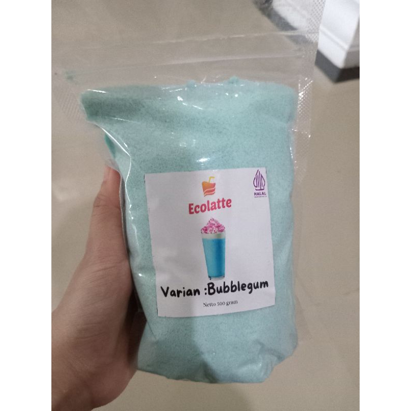 

bubble gum ppwder repack 500gr Ecolatte