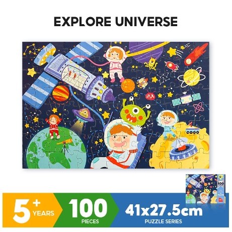 KKV -Puzzle 100 pcs Exploring the Universe Mainan Anak