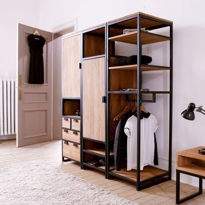 Lemari Pakaian Industrial Style