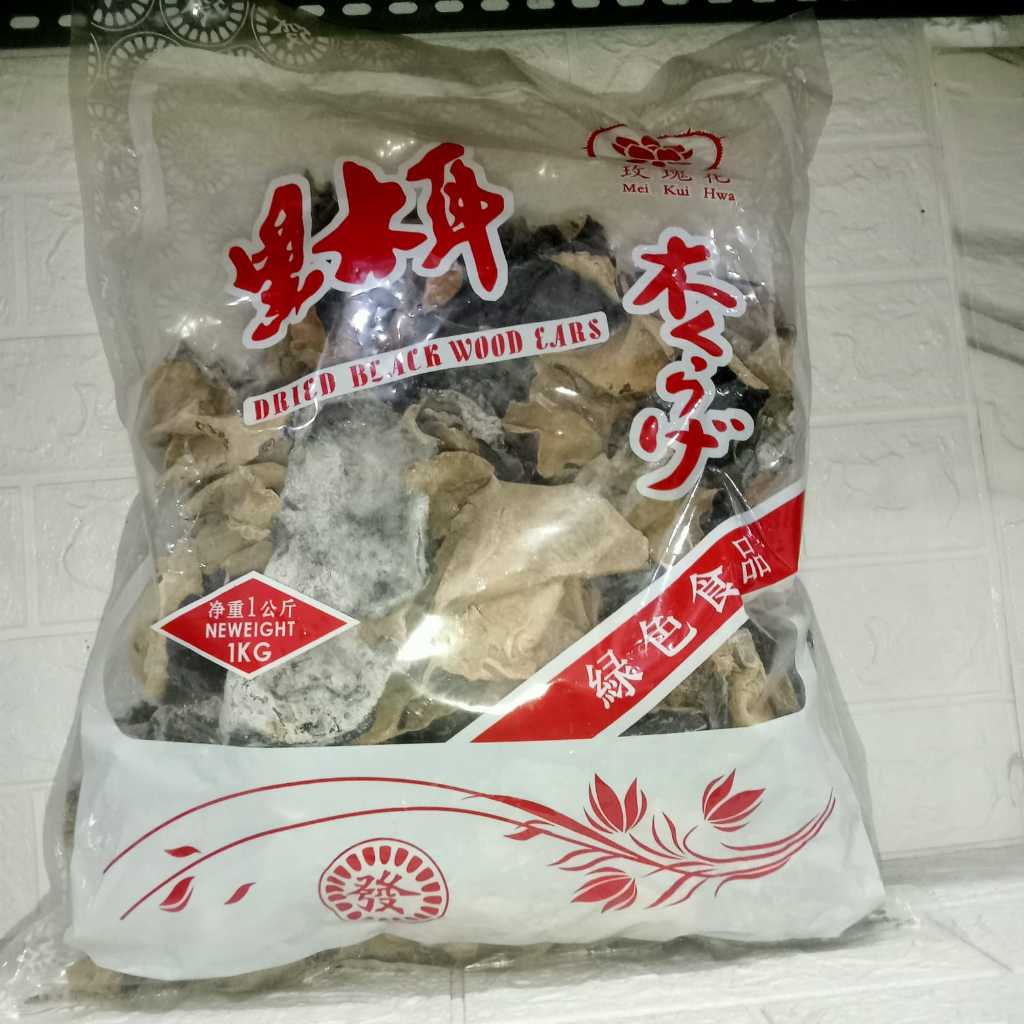 

Jamur hitam putih 1000gram- white black fungus