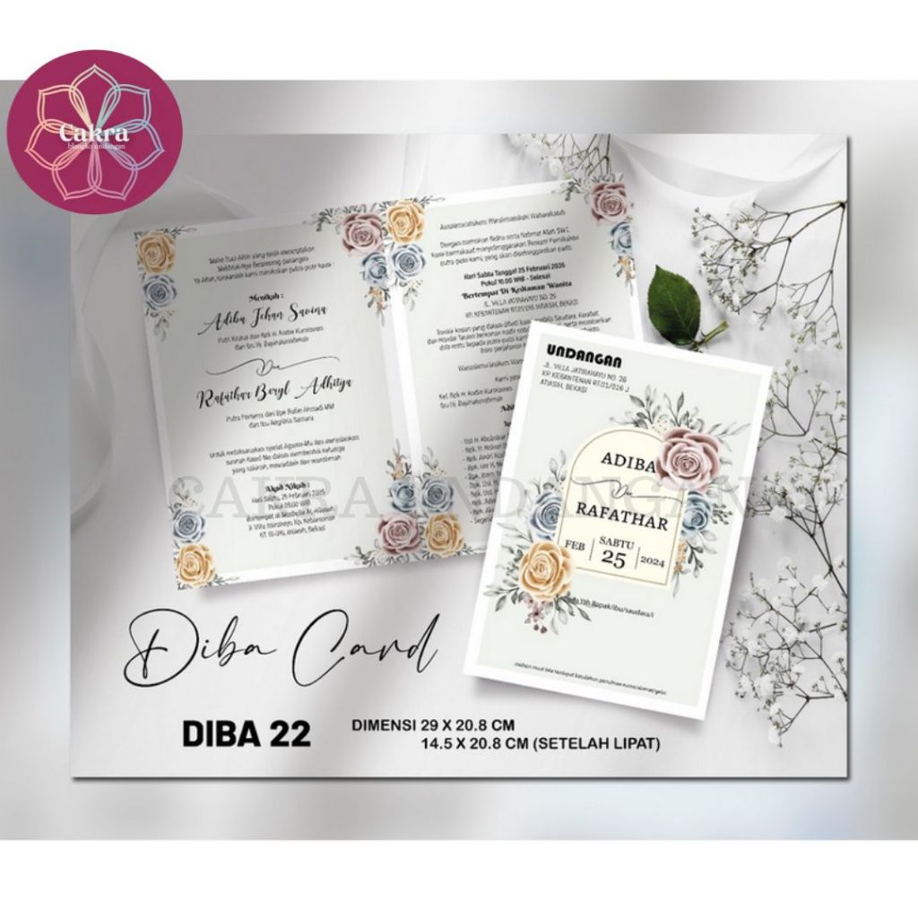 

Diba 22 Blangko Undangan Pernikahan CAKRA