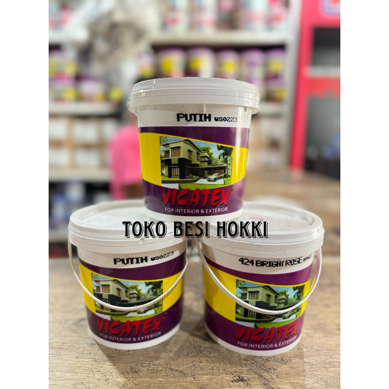 Cat Tembok Vicatex 1kg / Cat Tembok 1kg / Cat air 1kg (Putih)