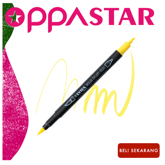

Spidol Marker Dual Brush Pen Lyra Germany Aqua Brush Duo Permanent Chrome Yellow Light 6520006 - Satuan