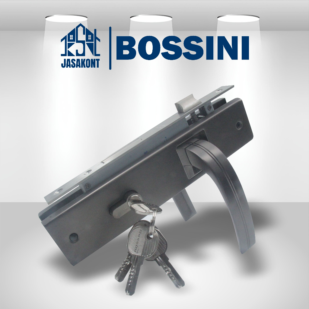 Jasakont - BOSSINI Kunci Pintu HANDLE PINTU BESAR Rumah 25 cm Per Set Komplit 122 | MBSN/CP