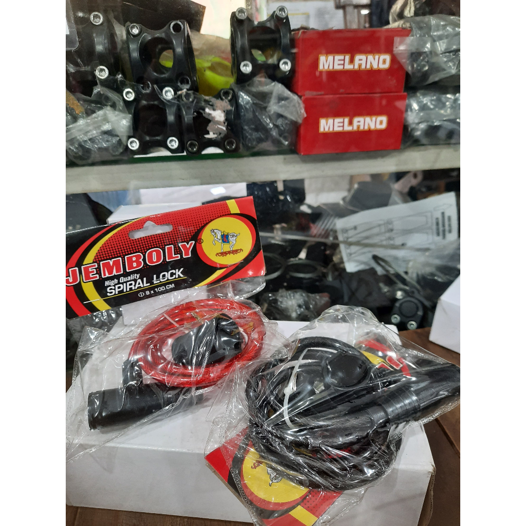 ONDERDIL SEPEDA KUNCI SPIRAL ANAK DAN DEWASA//aksesorissepeda