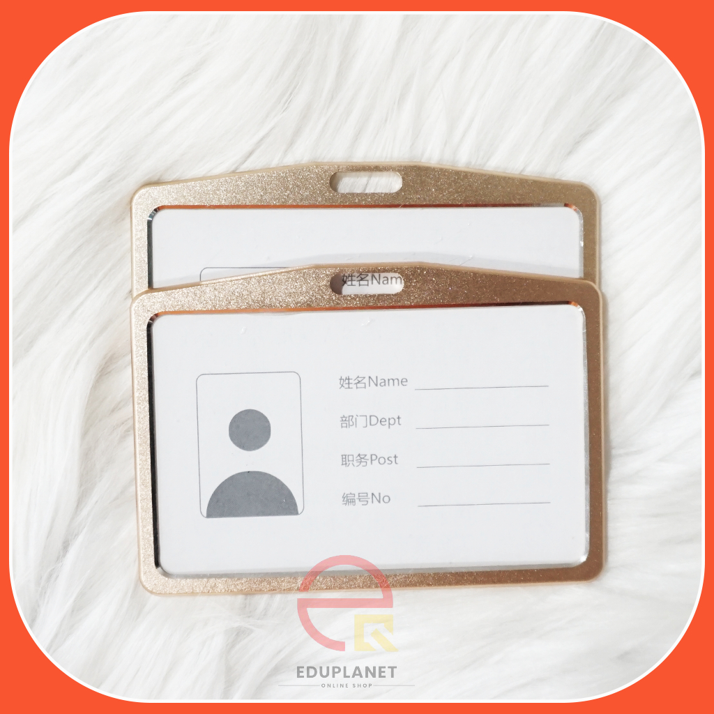 

EDUPLANET CARD HOLDER BESI METALLIC HORIZONTAL