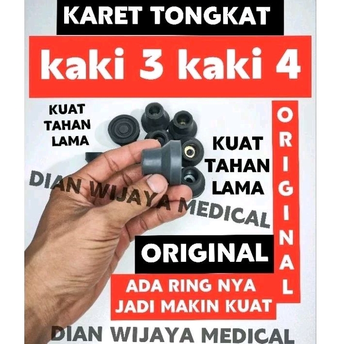 karet tongkat kaki 3 dan 4 karet tongkat kaki 4 karet tongkat kaki 3 original alas bawah tongkat kak