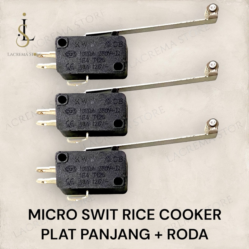 MICRO LIMIT SWITCH 3 PIN + RODA PANJANG 5CM