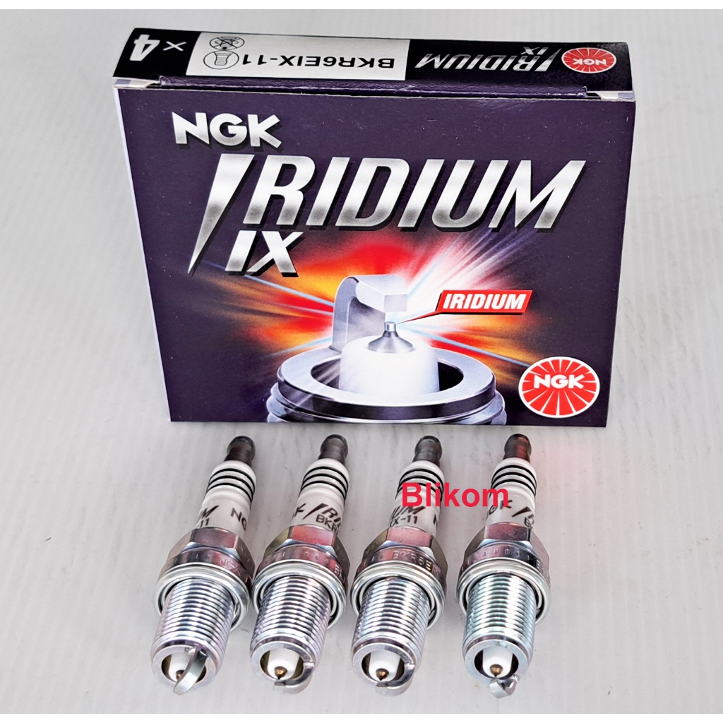 1 Pack Busi Mobil Iridium NGK BKR6EIX-11 Aphard Camry Brio Jazz Zebra