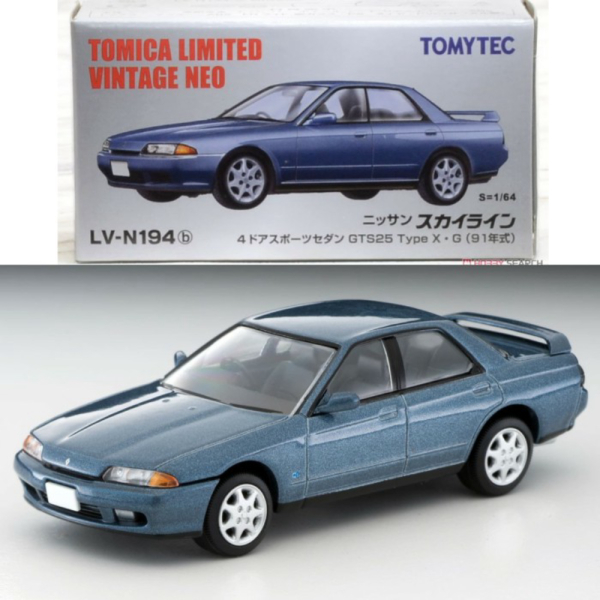 Dijual Tomica Limited Vintage Neo TLV-N194b Nissan Skyline GTS25 TypeX G Blue Berkualitas