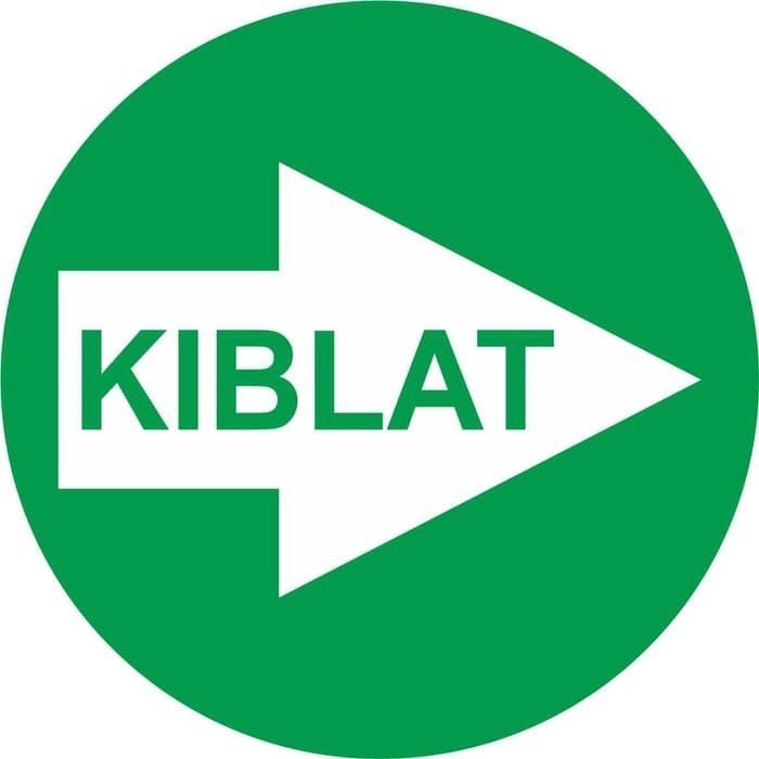 

STIKER VINYL ARAH KIBLAT BULAT 10x10cm