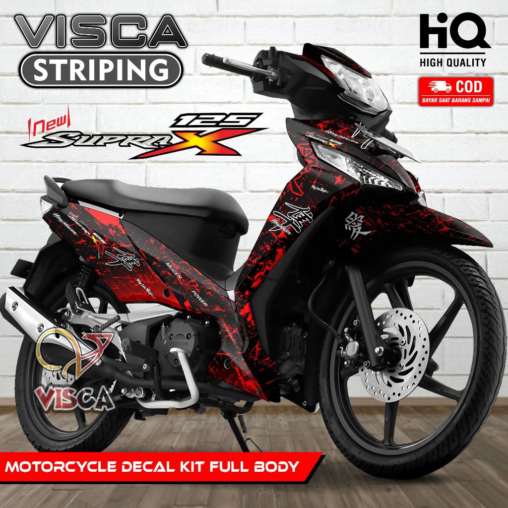 Decal Supra X 125 Fi New Full Body - Stiker Motor Supra X 125 Fi Full Body - Dekal New Supra X 125 F