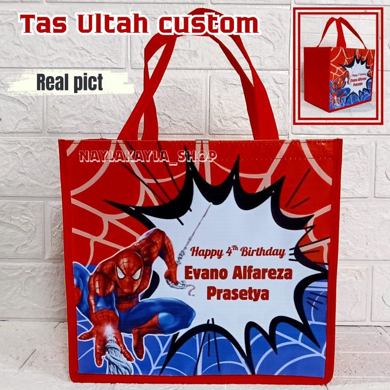 

43.TAS ULTAH CUSTOM, harga yg tertulis 1 pack isi 10 pcs, minim order 2 pack/20 pcs