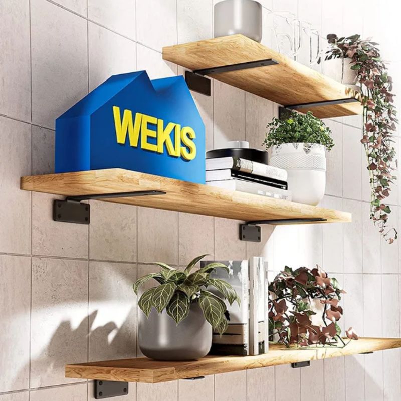 Braket Siku Besi Plat Strip Penahan Ambalan Papan