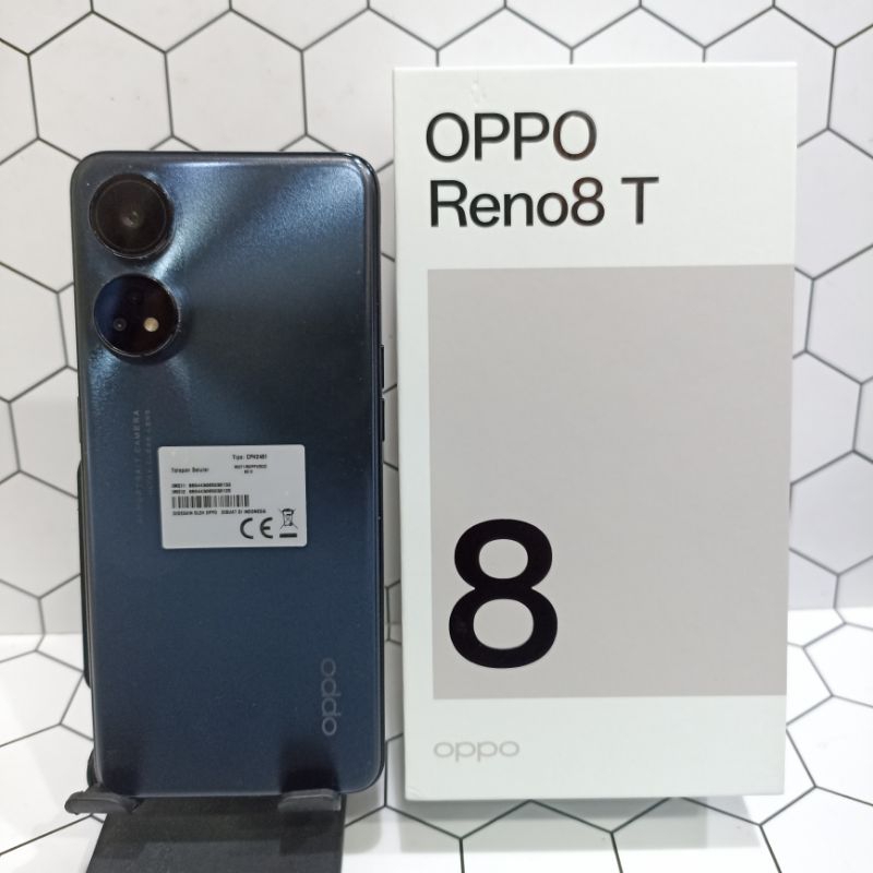 Oppo Reno 8T 4G 8/256Gb Hp Second Fullset Bergaransi hp seken-bekas