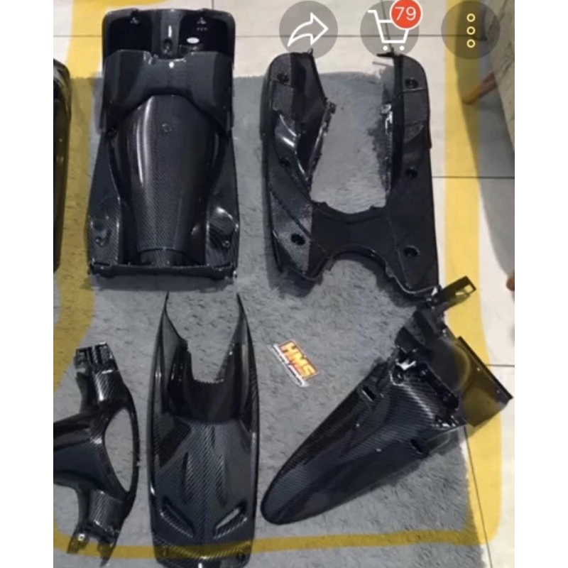Paketan BODY kasar Yamaha Mio Smile karbu Full carbon Bahan Berkualitas hasil berkualitas