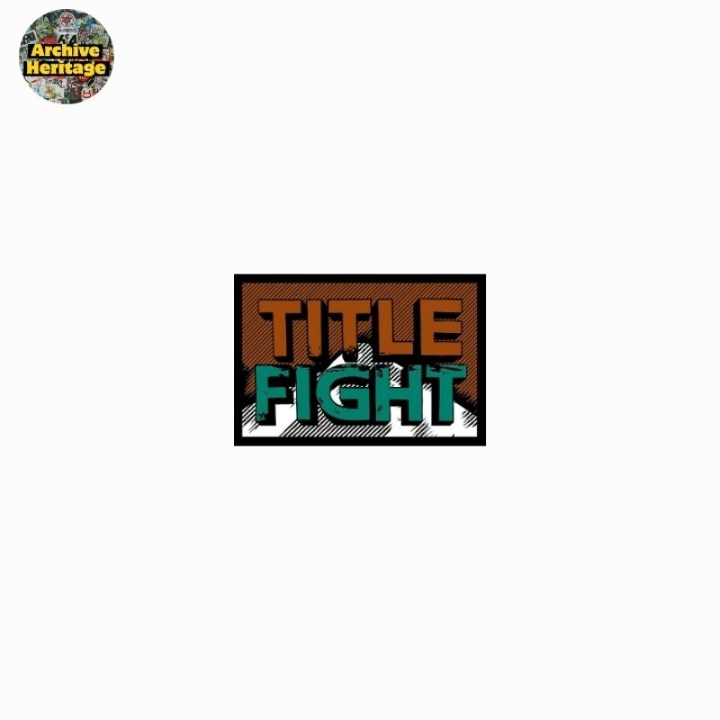 

sticker TITLE FIGHT band logo pop punk rock hardcore shoegaze stiker