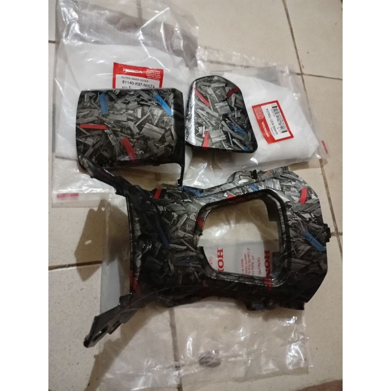 paket body honda PCX150 K97 original karbon fogred wtp