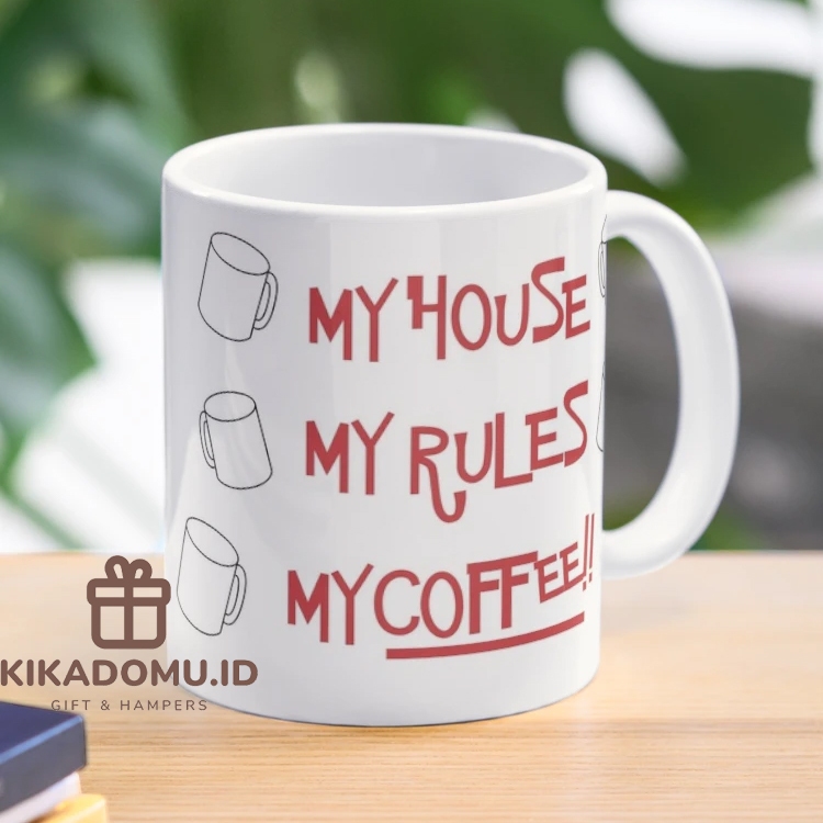 Knives Out My House My Rules Ceramic Coffee Tea Gift Mug