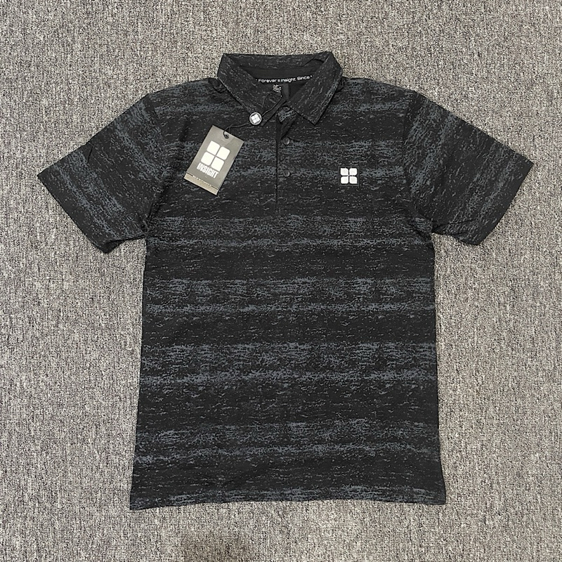 AMD 1264 KAOS KERAH POLO TSHIRT HITAM GARIS INSIGHT HIGH QUALITY