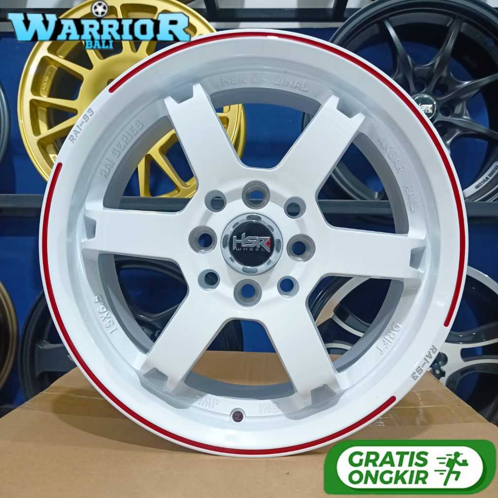 Velg HSR RAI-S3 Ring 15 Untuk Mobil Avanza Splash City Brio Livina R15