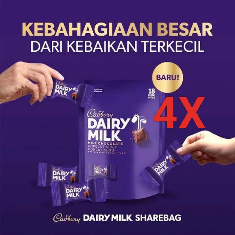 

Cadbury Coklat 18 Bites share 4x
