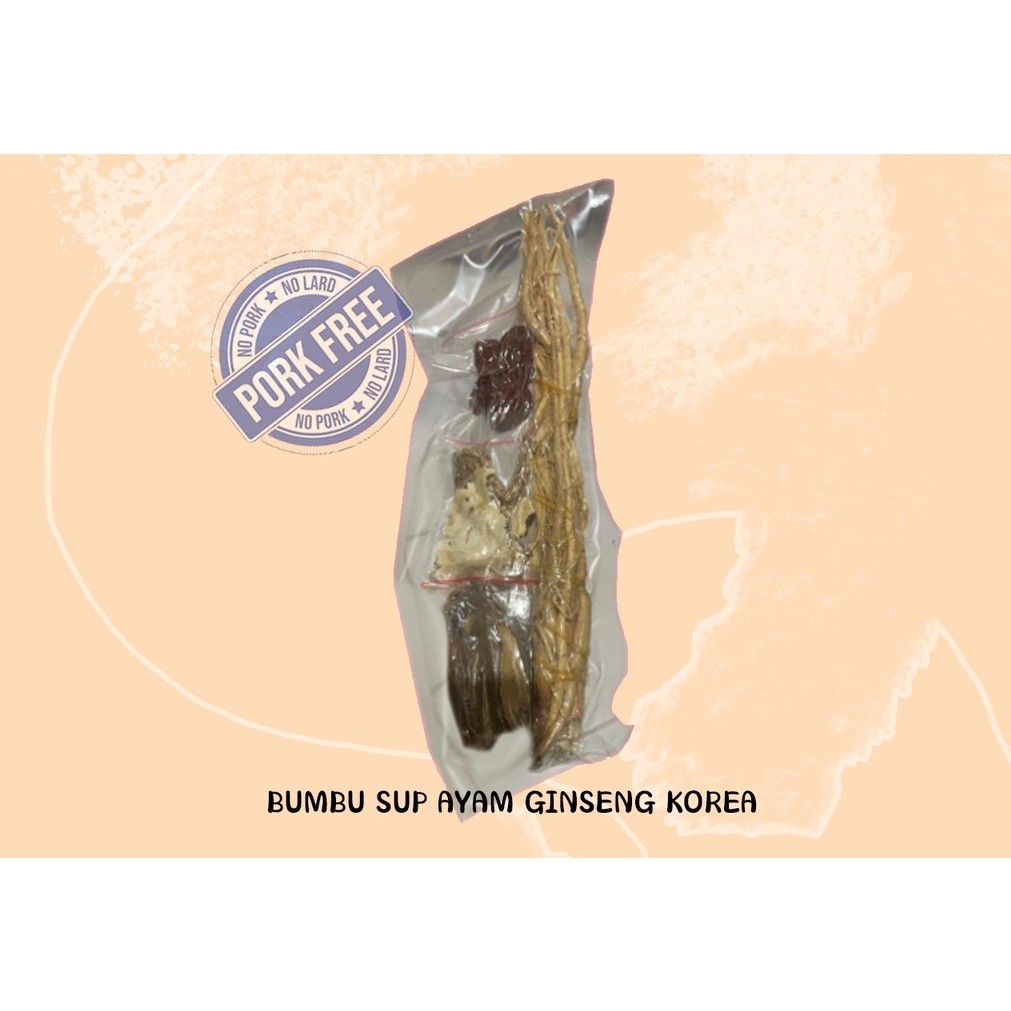 

Bumbu Rempah Samgyetang (Sup ayam ginseng Korea) Kemasan Repack