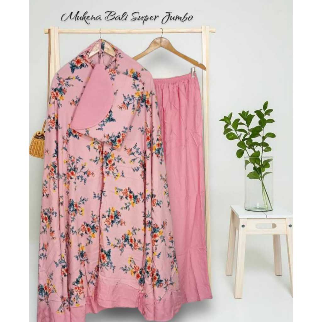 Mukena Bali Super Jumbo - Mukena Super Jumbo - Mukena Motif Bunga Jumbo