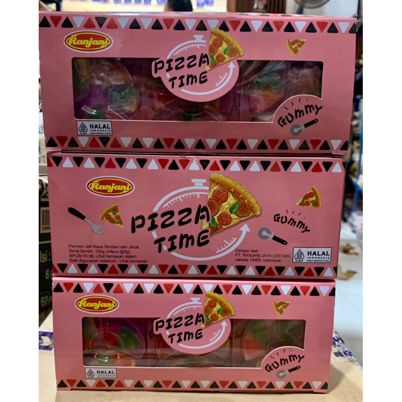 

Permen yupi kenyal Pizza Time merk Ranjani