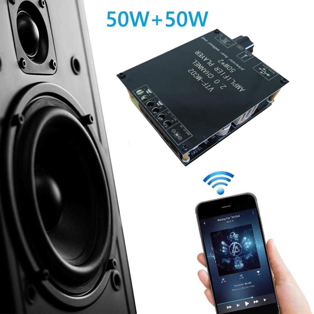AMPLIFIER PLAYER BLUETOOTH 50W+50W 12V-24V