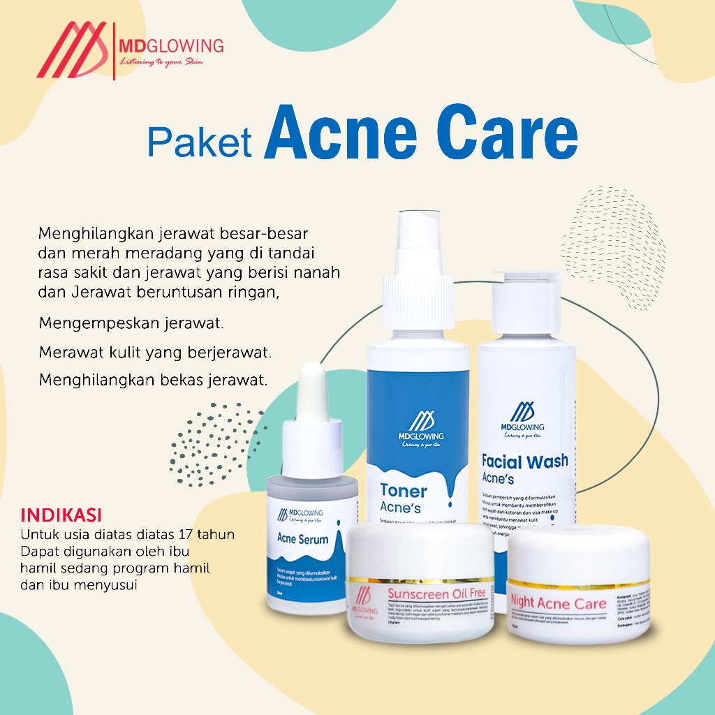 Paket Acne Care Non Serum By MDGlowing MD Glowing Skin