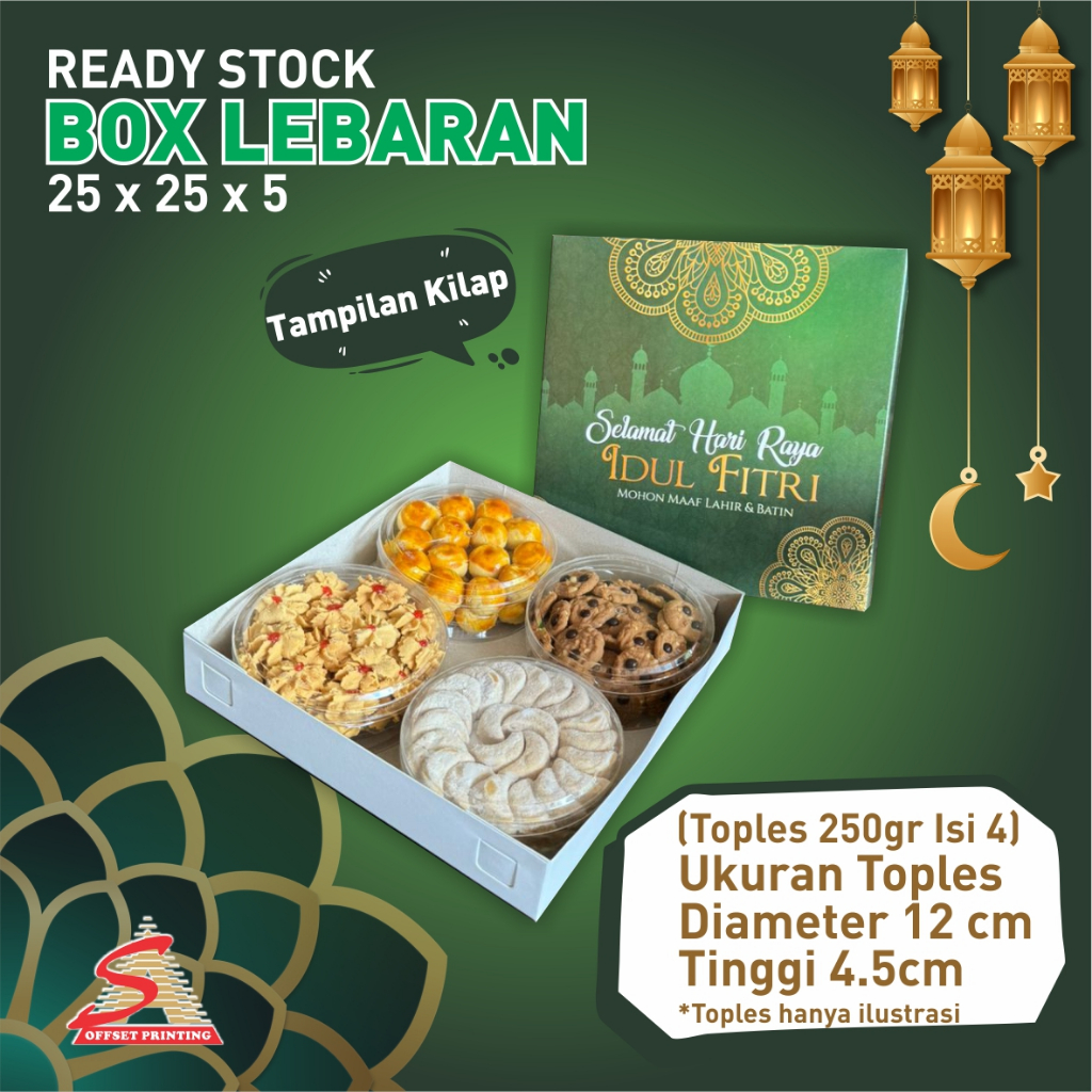 

Box Lebaran Tutup Pisah 25 x 25 x 5