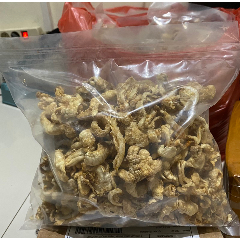

keripik ceker gurih renyah kemasan 1kg