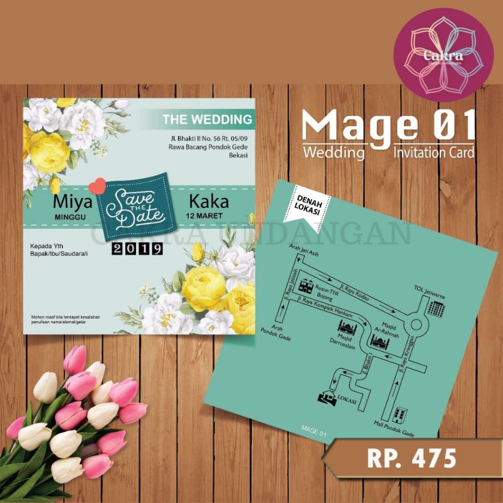 

Mage 01 Blangko Undangan Pernikahan CAKRA