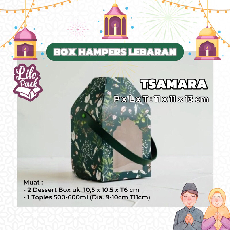 

TSAMARA | Box Hampers Idul Fitri / Dus Kotak Packaging Kue Kering Lebaran Eid Mubarak