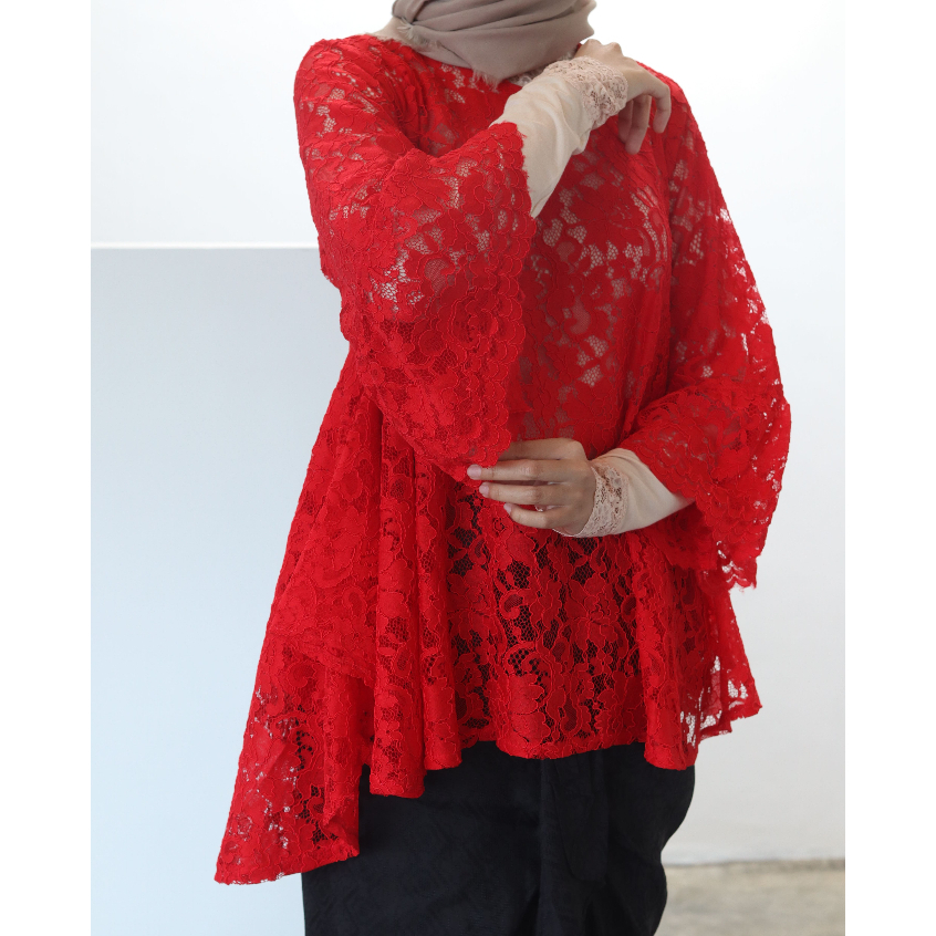 RAFANDA OUTER LEBARAN | BLOUSE BRUKAT | OUTFIT WISUDA | OUTFIT LEBARAN| OUTFIT LAMARAN | OUTFIT YUDI