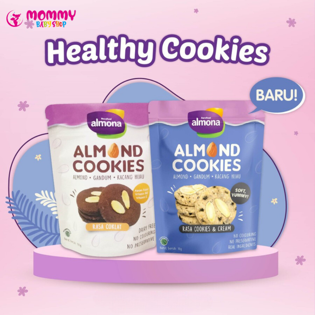 

ALMONA Almond Cookies - Snack Sehat - No Preservative - Vegan Friendly
