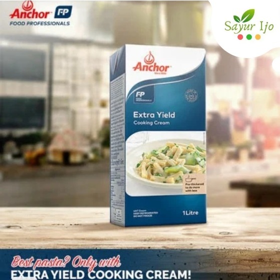 

Anchor Cooking Cream EXTRA YIELD 1 Liter Fresh Susu UHT Olahan Instant