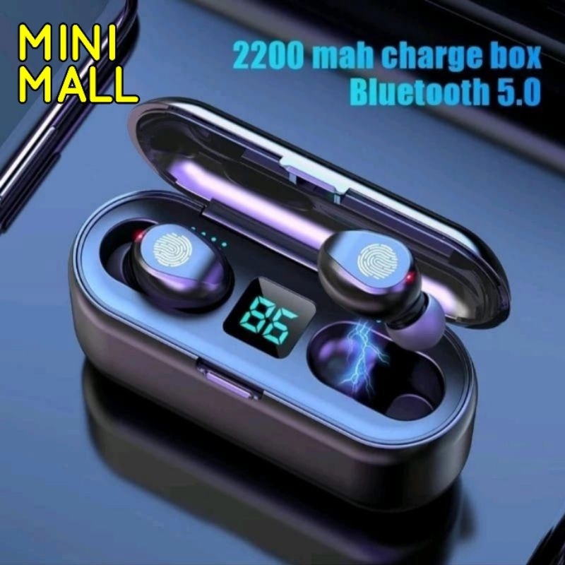 Headset Earphone Bluetooth Tws F9 Headset B35 Earphone Bluetooth Tws Wireless Tws F9-5