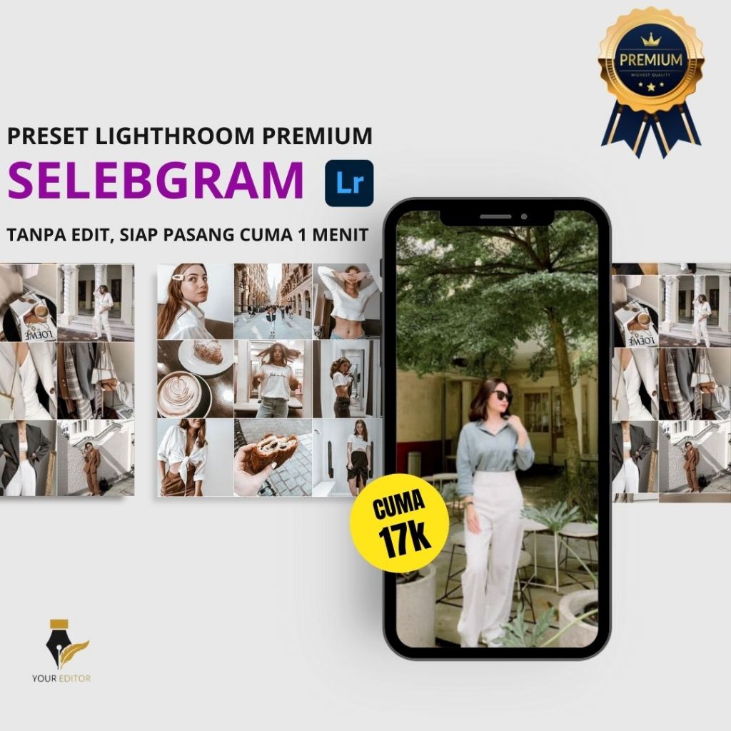 TONE ALA SELEBGRAM LIGHTROOM PREMIUM (Android & Ios)