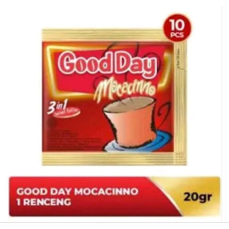 

GOOD DAY Mocacinno 1 Renceng (10 SACHET)