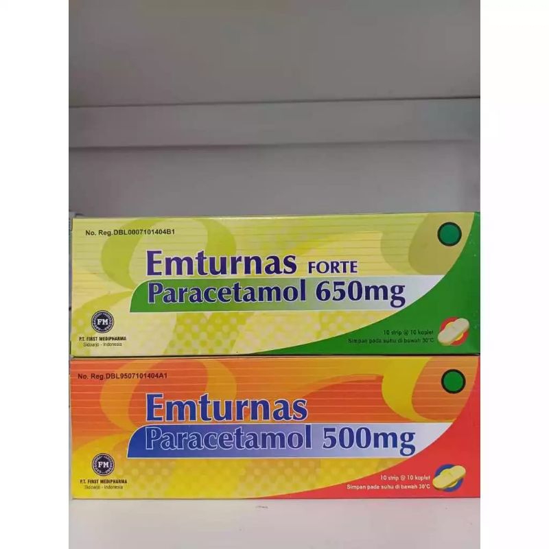 Emturnas Tablet / Emturnas Forte | Obat Demam & Pereda Nyeri (10 Tablet)