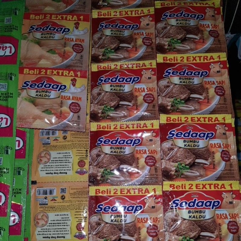 

penyedap rasa sedaap bumbu kaldu 1renceng 18biji