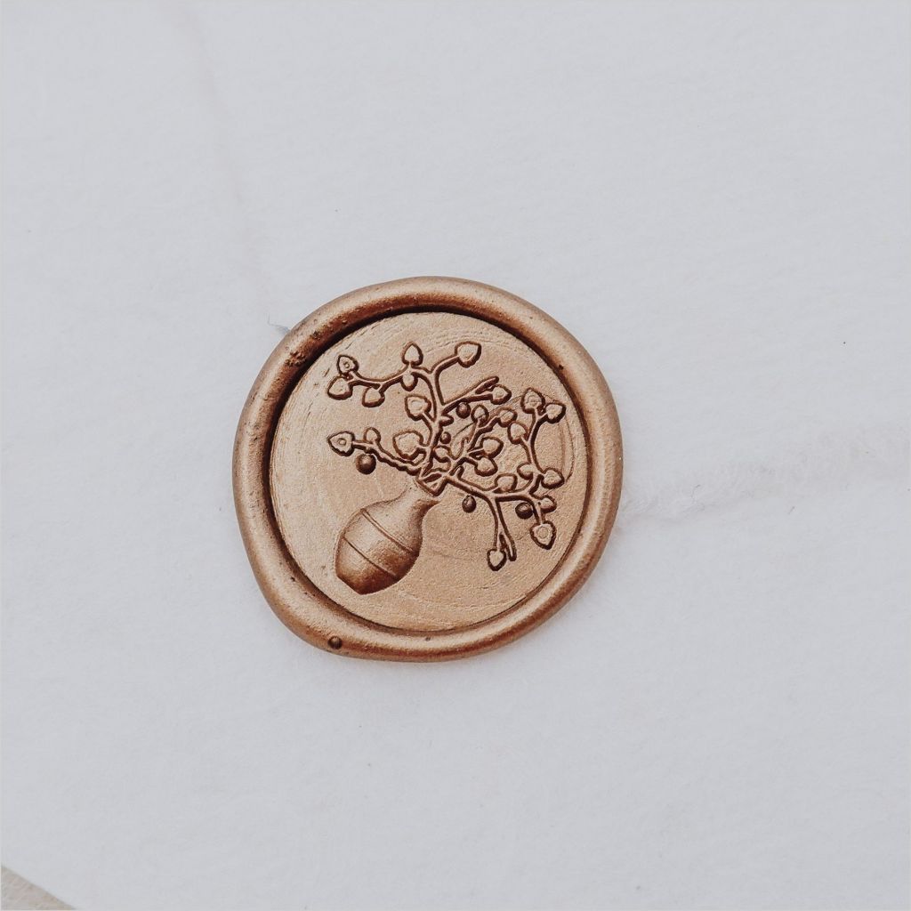 

Wax Seal Bunga / Rustic Wax Seal / Lilin segel undangan / Wax seal vintage