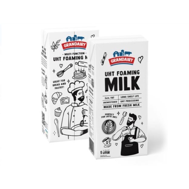 

Grandairy UHT Foaming Milk 1 Liter - Susu UHT Gosend Grab Only